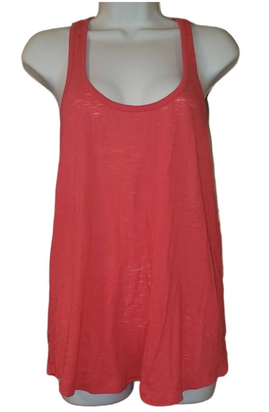 Pink VS Hot Pink Burnout Racerback Tank Top Size M